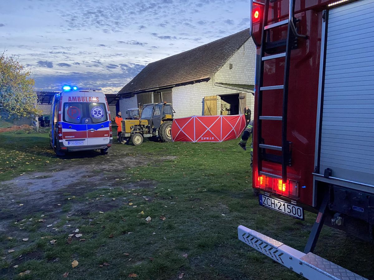 Tragiczny wypadek. Mężczyznę przygniótł ciągnik