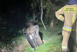 Koszmarne dachowanie. 15-latek za kierownicą