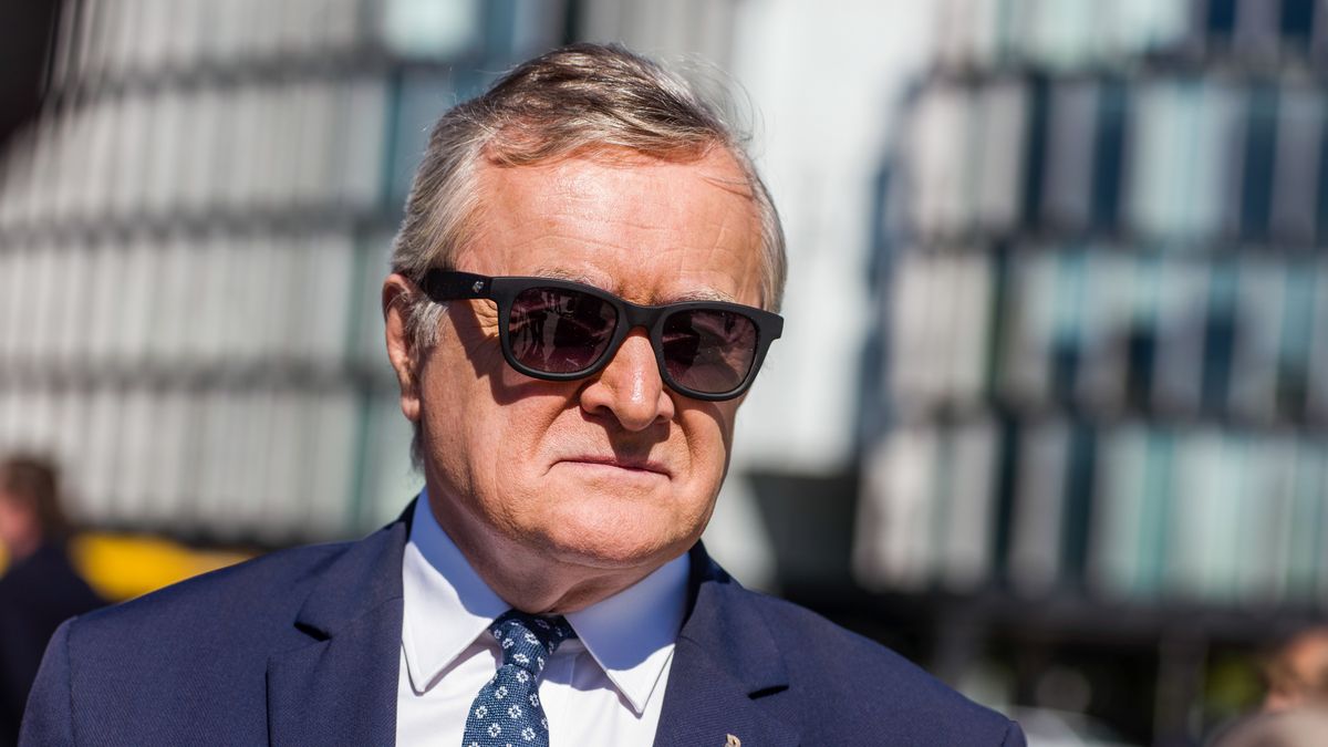 WARSAW, POLAND - 2022/09/02: Minister of Culture and National Heritage, Piotr Glinski seen during the opening of the #unREDEEMed exhibition in Warsaw. In Warsaw, the Minister of Culture and National Heritage, Piotr Glinski has opened the open-air exhibition #bezprzedawNIEnia (#unREDEEMed), presenting the scale of the destruction and German crimes committed in Poland during World War II. The #unREDEEMed campaign is complementary to the report on war losses, which was presented by the government on September 1st - that is on the 83rd anniversary of the outbreak of World War II. The report included the amount of USD 1,532,170,000,000, which is the estimated amount of war reparations that should be paid to Poland by Germany. (Photo by Attila Husejnow/SOPA Images/LightRocket via Getty Images)