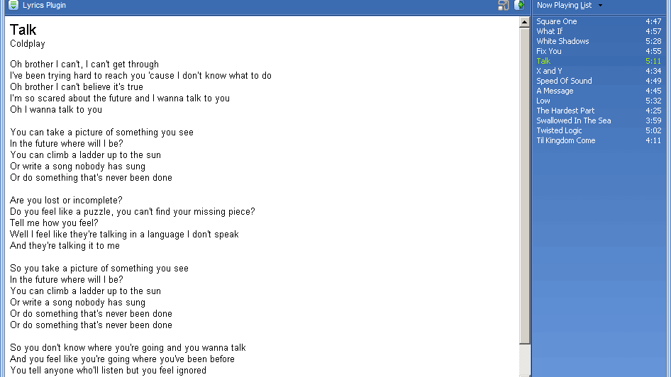 Jak wyświetlić tekst piosenki w Winampie i Windows Media Playerze 1
