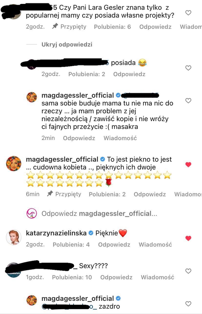 Magda Gessler staje w obronie Lary Gessler