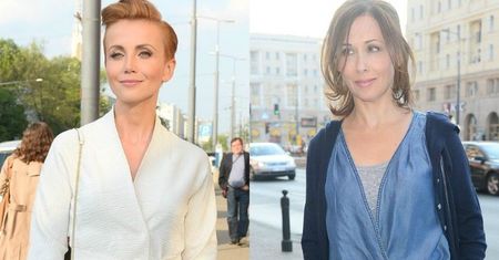Jolanta Fraszyńska w błękicie, a Katarzyna Zielińska w bieli na premierze płyty [zdjęcia]