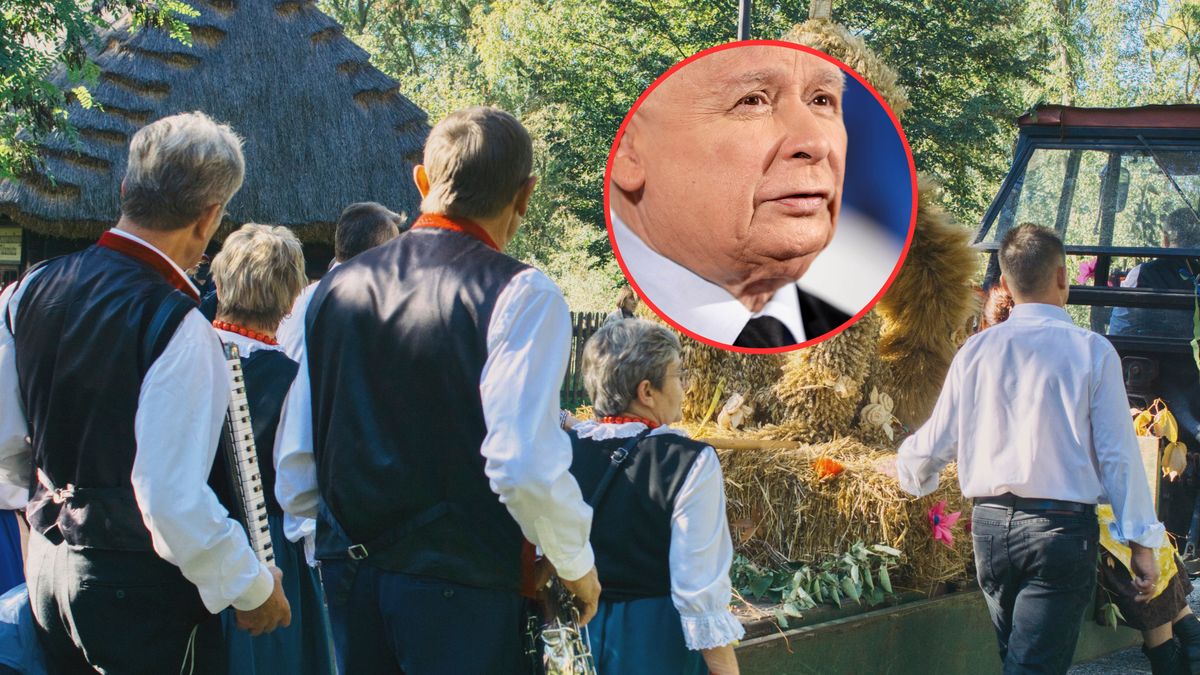 Na dożynkach pytał o Kaczyńskiego. "Do Piłsudskiego bym go porównał" 