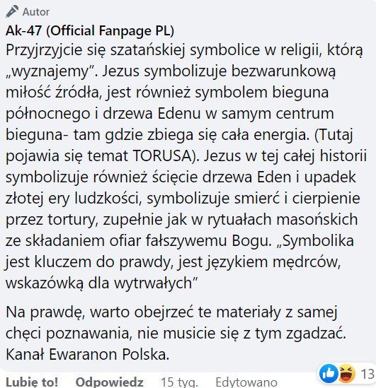 AK-47 wyznaje teorie spiskowe