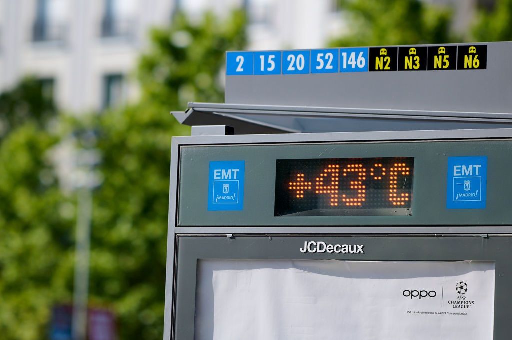 We wtorek w Madrycie termometry pokazywały powyżej 40 st. C