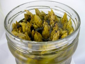 Szparagi w słoiku (produkt i płyn)