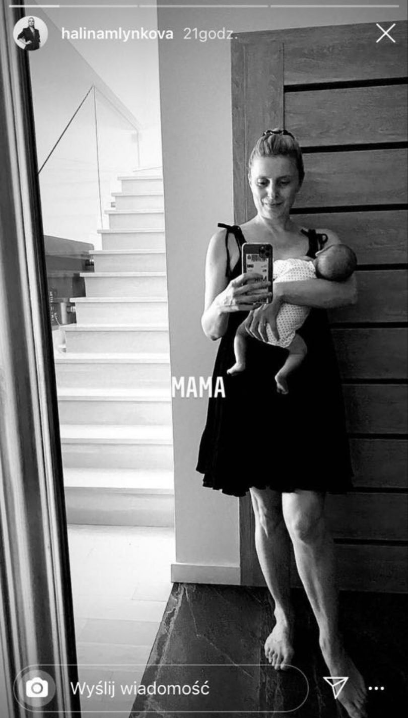 Halina Mlynkova prezentuje pierwsze zdjęcie z synem