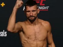 Narożnik Mateusza Gamrota zaskoczony po walce na gali UFC