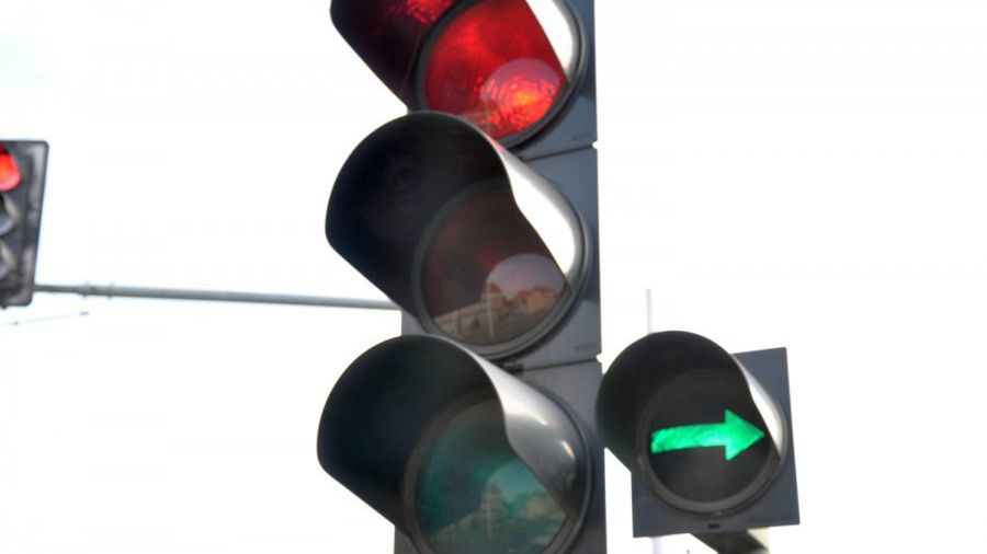 Strzałka warunkowego skrętu w prawo