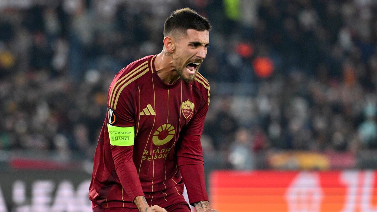 Twitter / AS Roma / Lorenzo Pellegrini w meczu AS Romy jesienią 2024 roku