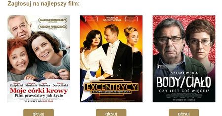 Użytkownicy Wirtualnej Polski głosują na Nagrodę Publiczności Orły 2016