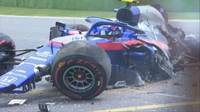 F1: Grand Prix Chin. Wypadek Alexandra Albona. Samochód Toro Rosso w strzępach (foto)