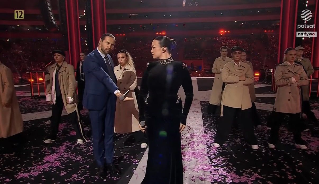 Grzegorz Krychowiak i Anastazja Maciąg na "Roztańczonym PGE Narodowym"
