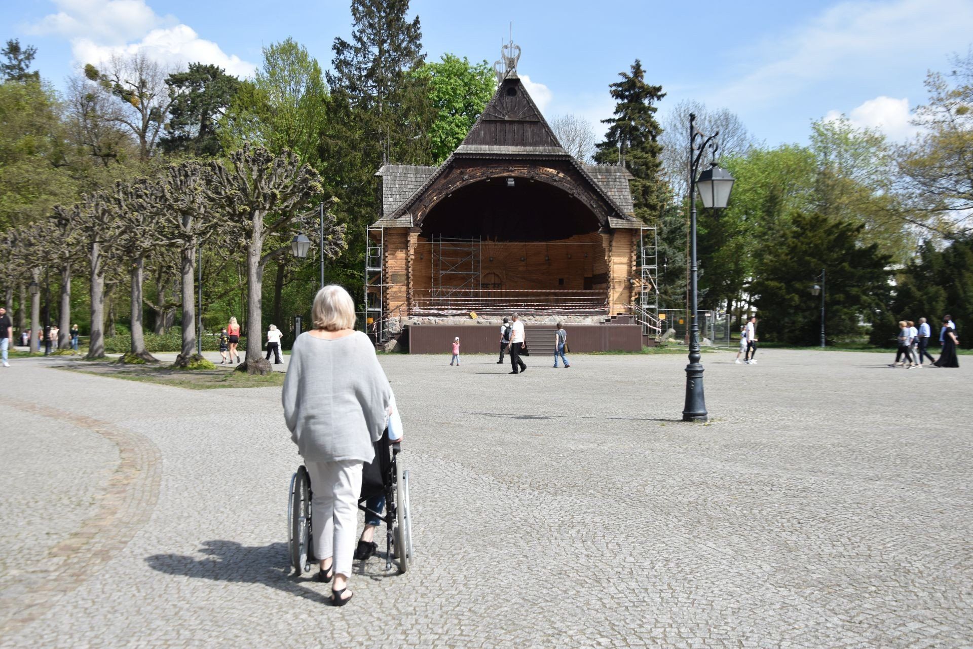 Remont Muszli Koncertowej w Ciechocinku. Prace mają zakończyć się w 2026 roku.