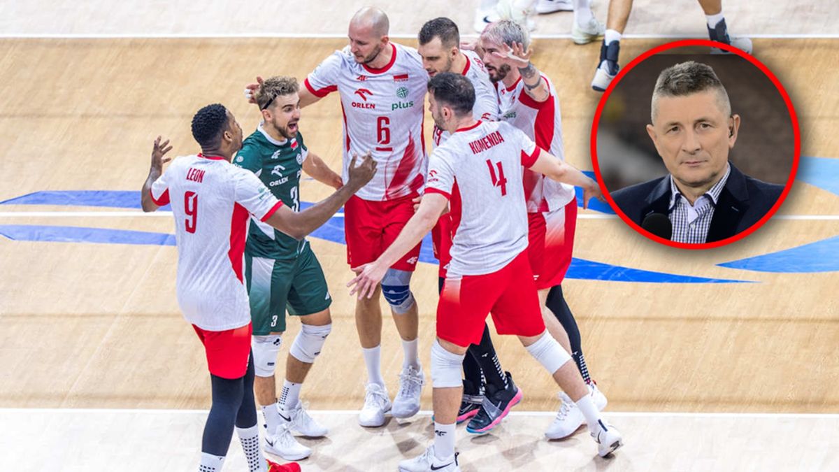 Getty Images / Volleyball World / Na zdjęciu: reprezentacja Polski / małe zdjęcie: Ireneusz Mazur