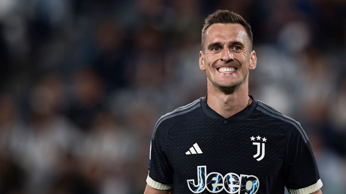 Arkadiusz Milik w koszulce Juventusu