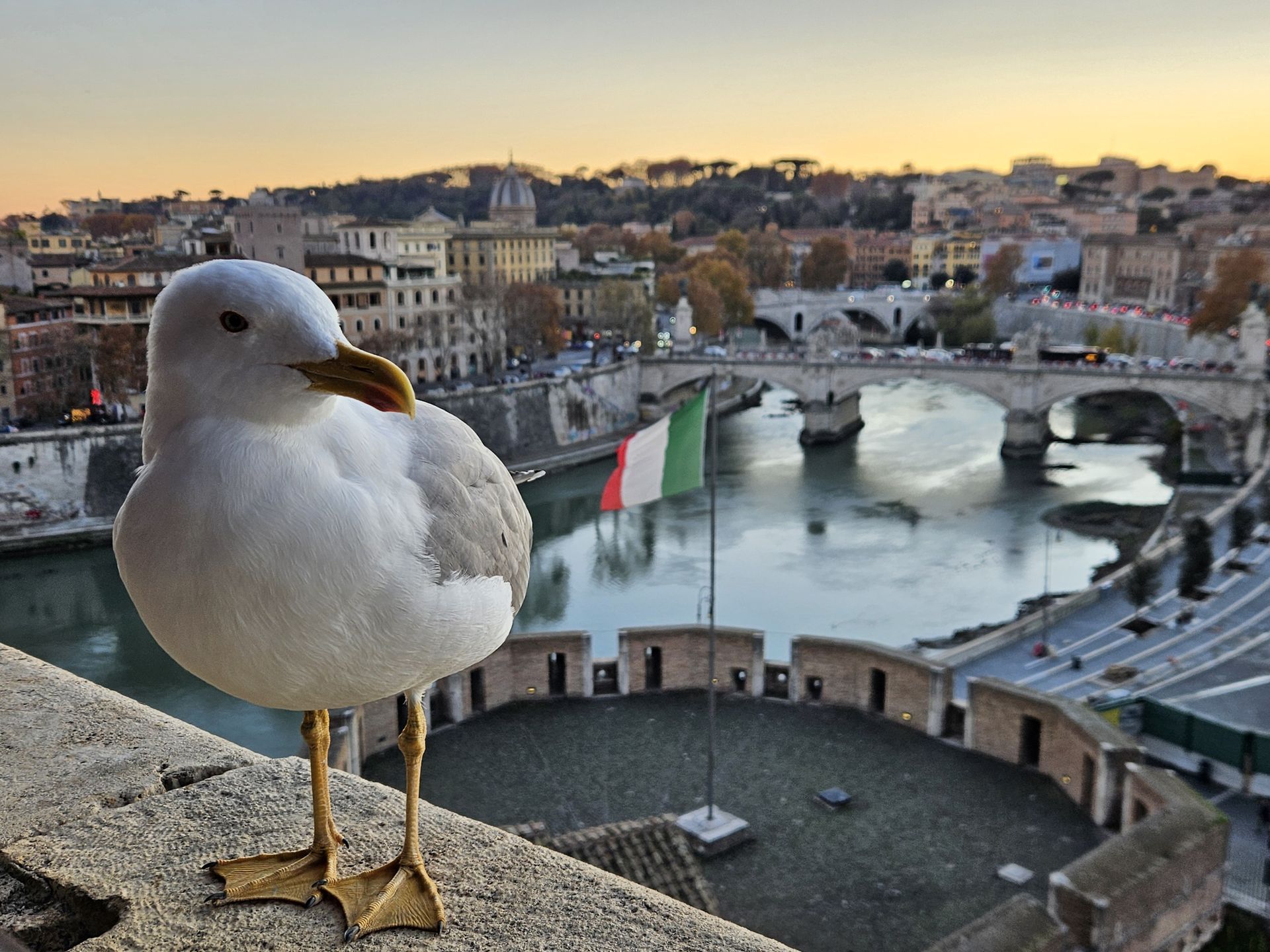 Zamku Św. Anioła warto odwiedzić choćby dla samych widoków