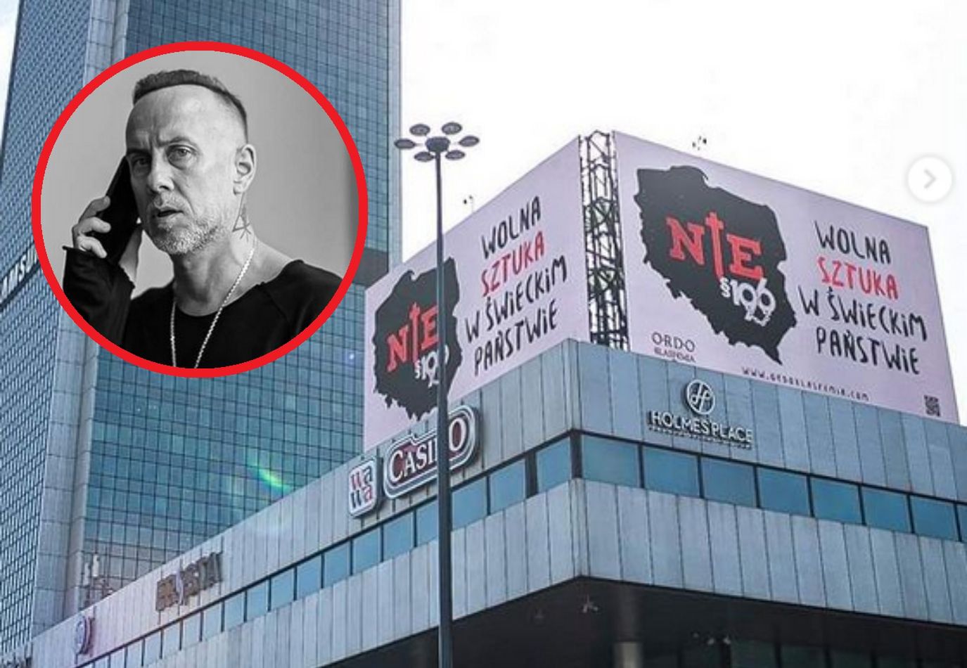 Nergal na wojennej ścieżce z Kościołem. Tajemnicze billboardy w Warszawie