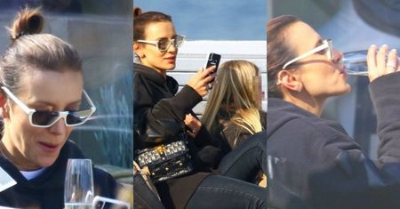 Sara Boruc zabrała córki i telefon na obiad (ZDJĘCIA)