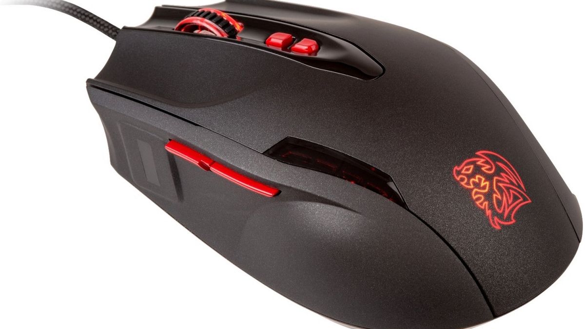 Tt eSPORTS Black FP: gamingowa mysz ze skanerem linii papilarnych 1