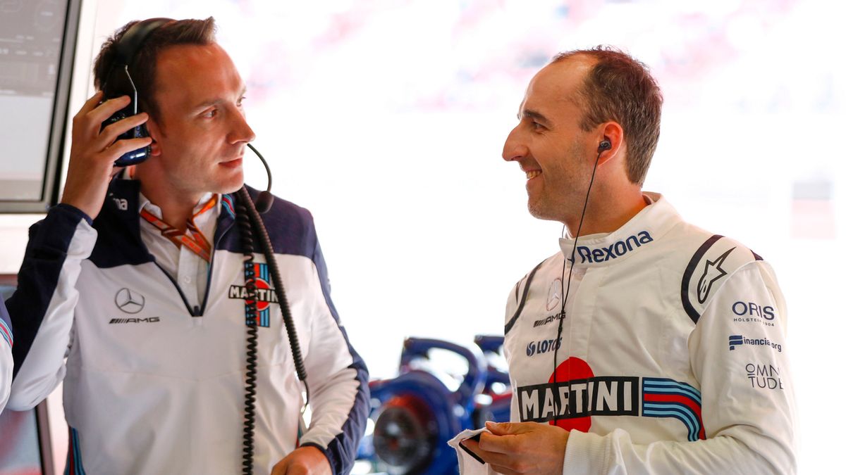Materiały prasowe / Williams / Na zdjęciu: Robert Kubica w rozmowie z inżynierem Williamsa