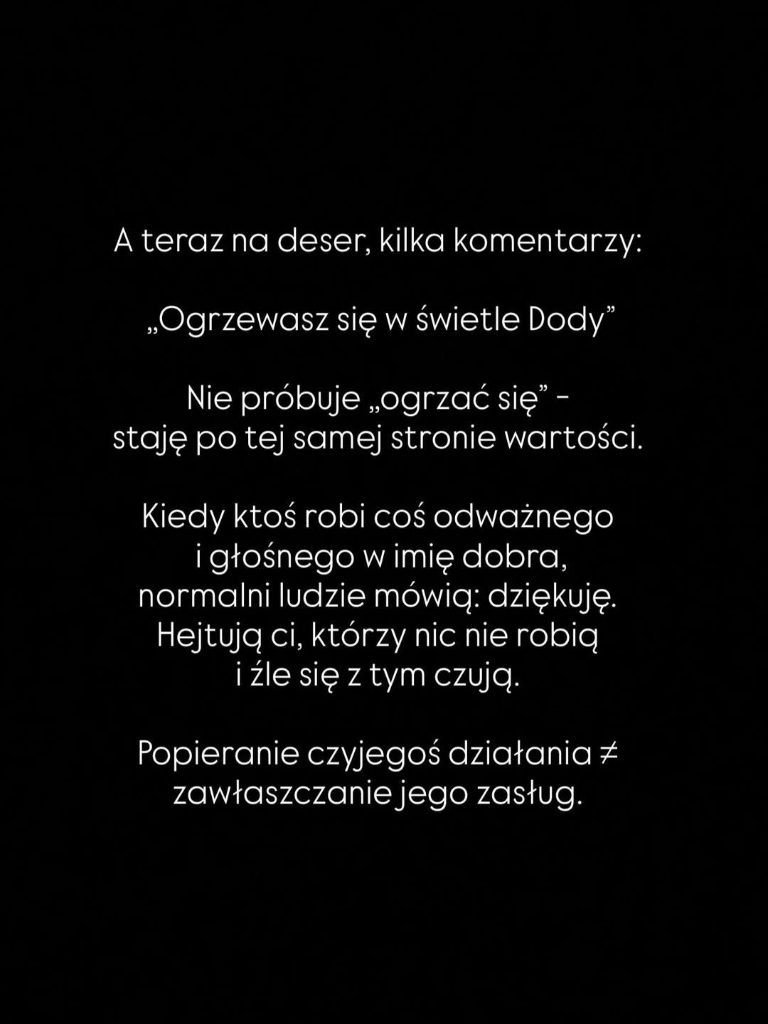 Instagramowa odezwa Ewy Chodakowskiej