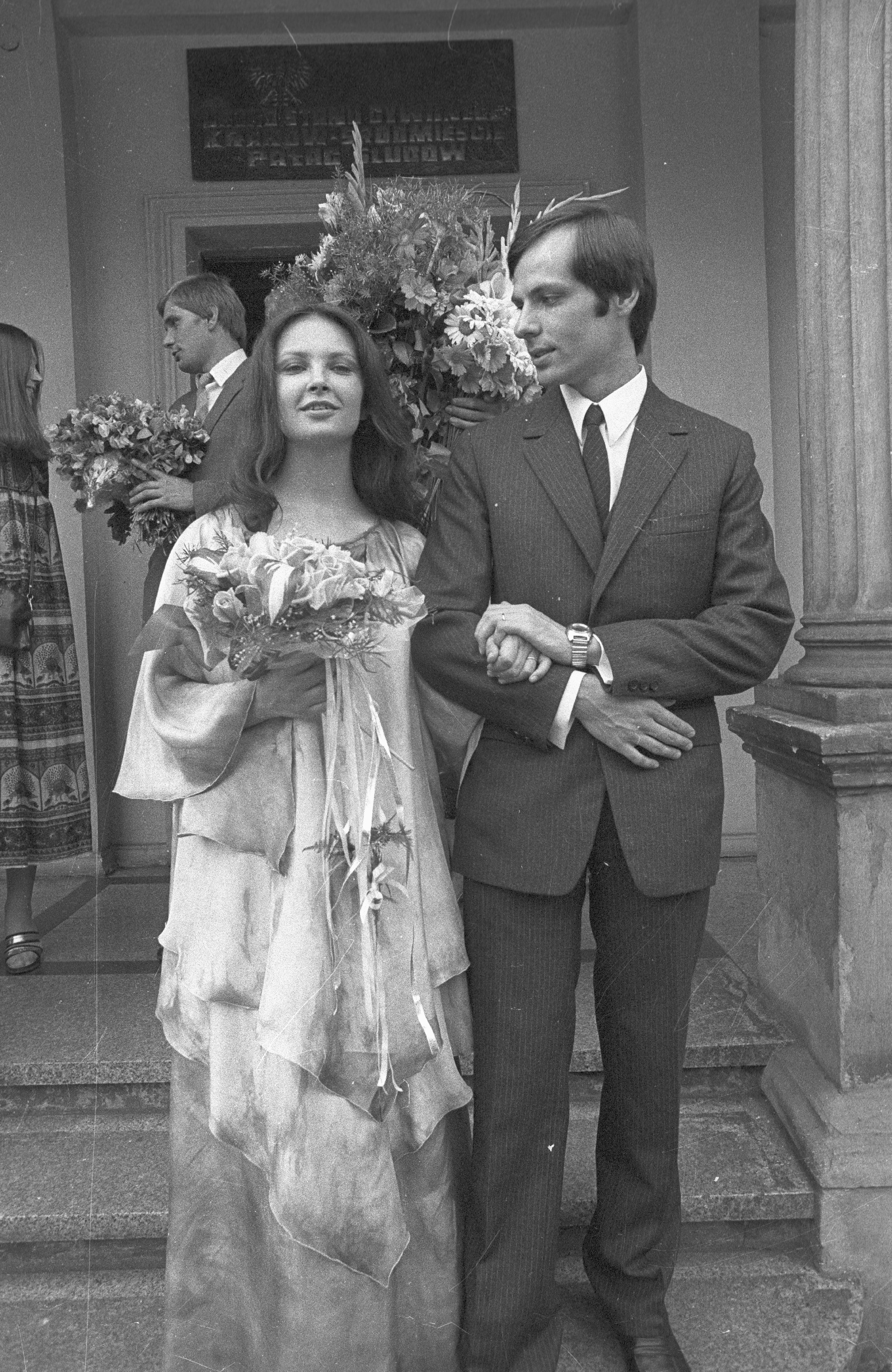 Anna Dymna i Zbigniew Szota na ślubnym kobiercu w 1982 ...