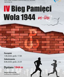 Warszawa. IV Bieg Pamięci "Wola 1944" odbędzie się online