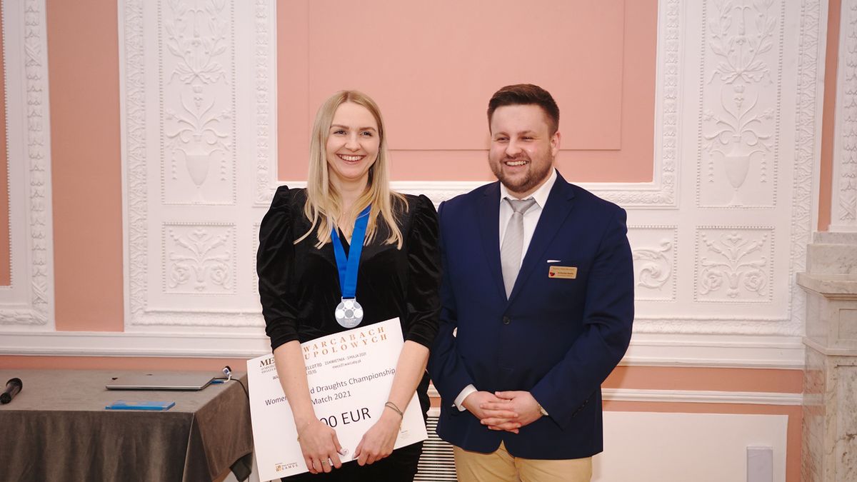 Materiały prasowe / Paweł Suchecki, Polski Związek Warcabowy / Na zdjęciu: Natalia Sadowska, Damian Reszka