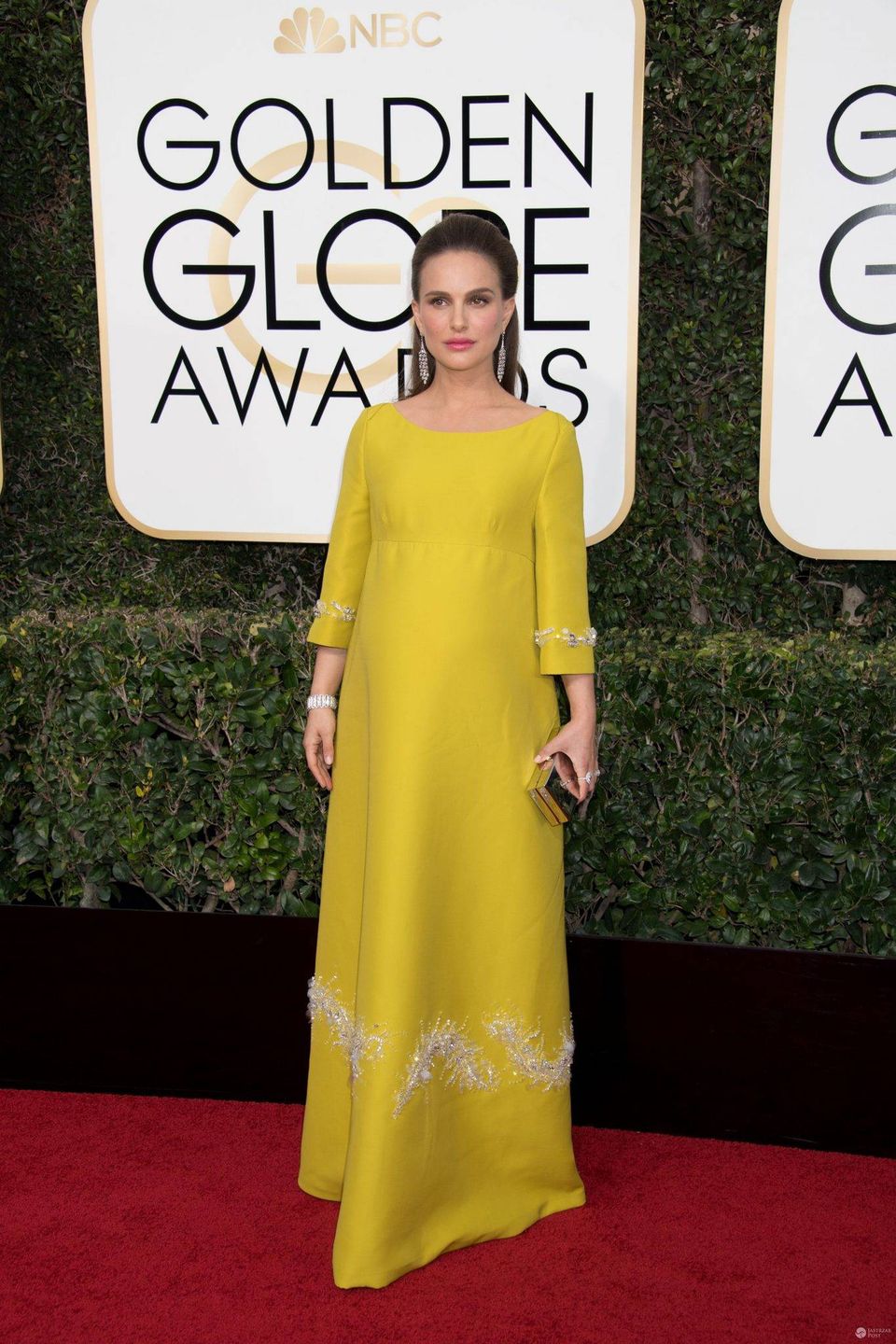 Natalie Portman w kreacji Prada - Złote Globy 2017