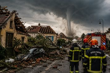 Tornado uderzyło we Francję. Dziesiątki rannych, setki zniszczonych domów