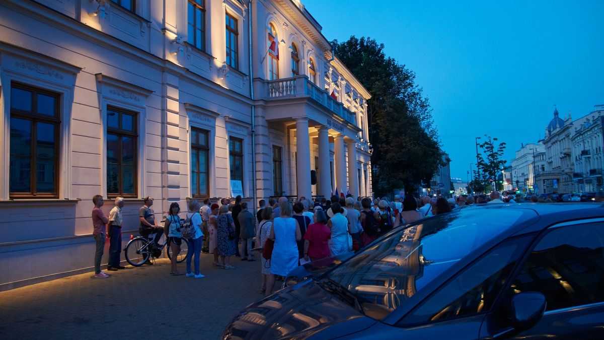 Ewakuacja w Sądzie Okręgowym w Lublinie.