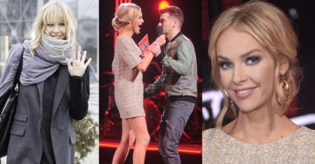 Dwie stylizacje Mielcarz z "The Voice": szary płaszcz i krótka sukienka (ZDJĘCIA)