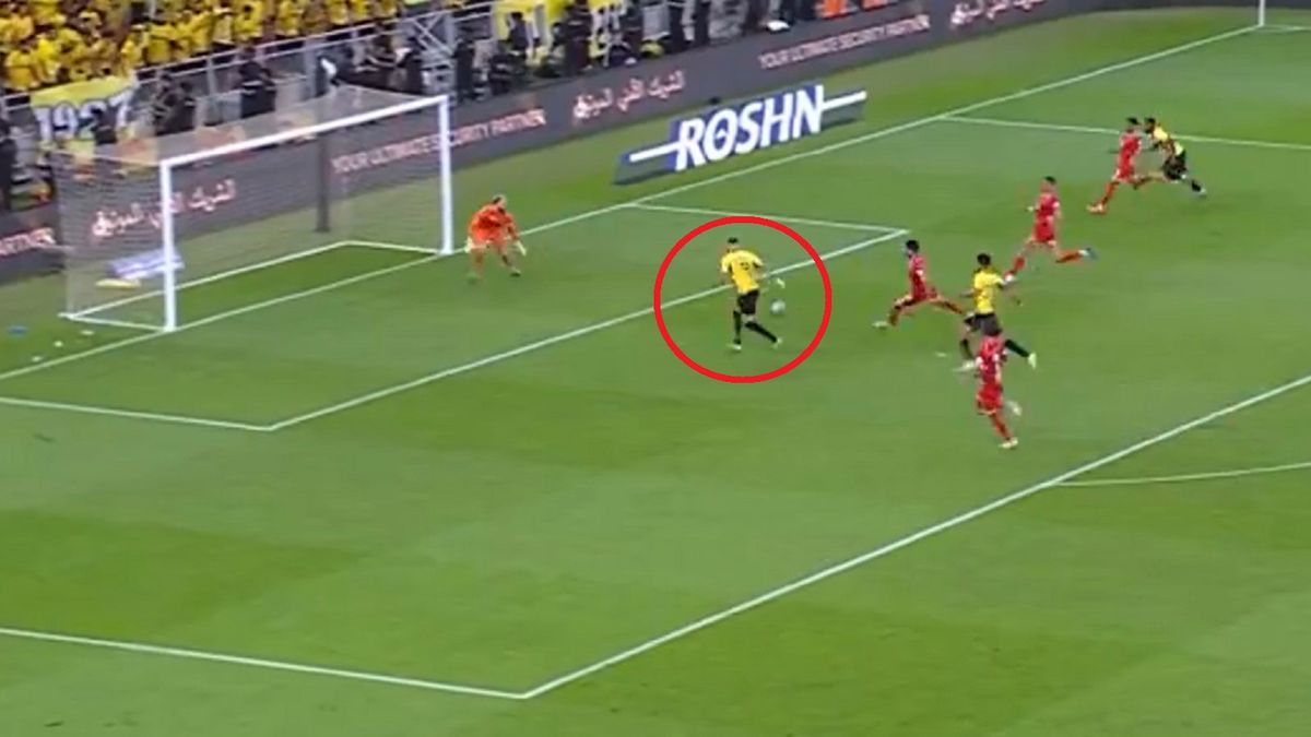 Twitter / Polsat Sport / Na zdjęciu: trzeci gol Benzemy