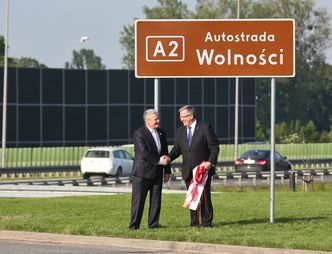 Komorowski i Gauck na autostradzie