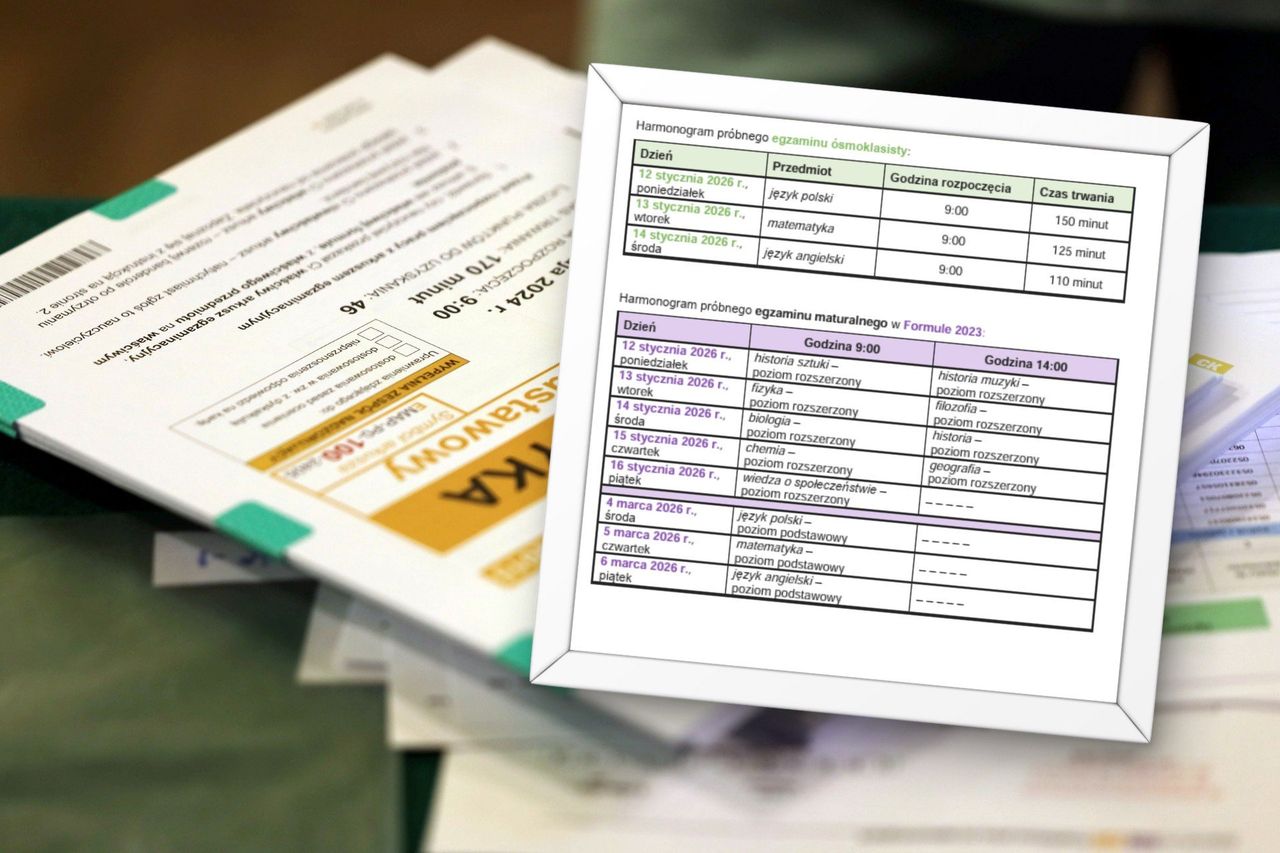 Nietypowy harmonogram próbnych matur i egzaminów ósmoklasisty. CKE podało terminy