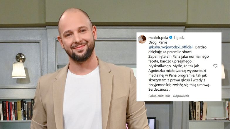 Maciej Pela zwrócił się do Kuby Wojewódzkiego