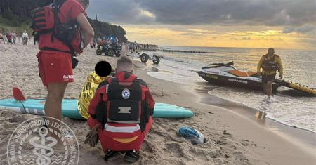 Dramatyczne zgłoszenie. Były ponad 500 metrów od brzegu Bałtyku