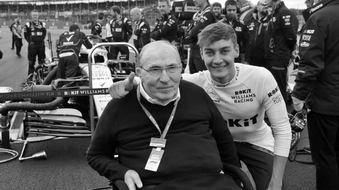 Materiały prasowe / Williams / Na zdjęciu: Frank Williams (po lewej) i George Russell