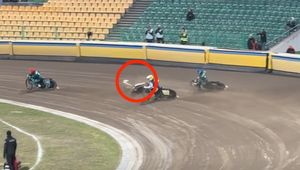 Żużel. Pechowy upadek Antoniego Kawczyńskiego. Zobacz, jak do tego doszło