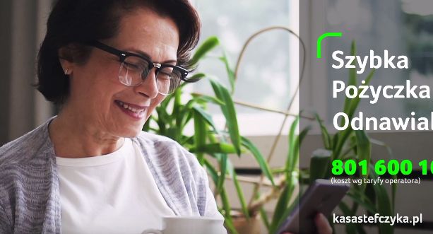 Kasa Stefczyka reklamuje Szybką Pożyczkę Odnawialną bez wychodzenia z domu (wideo)
