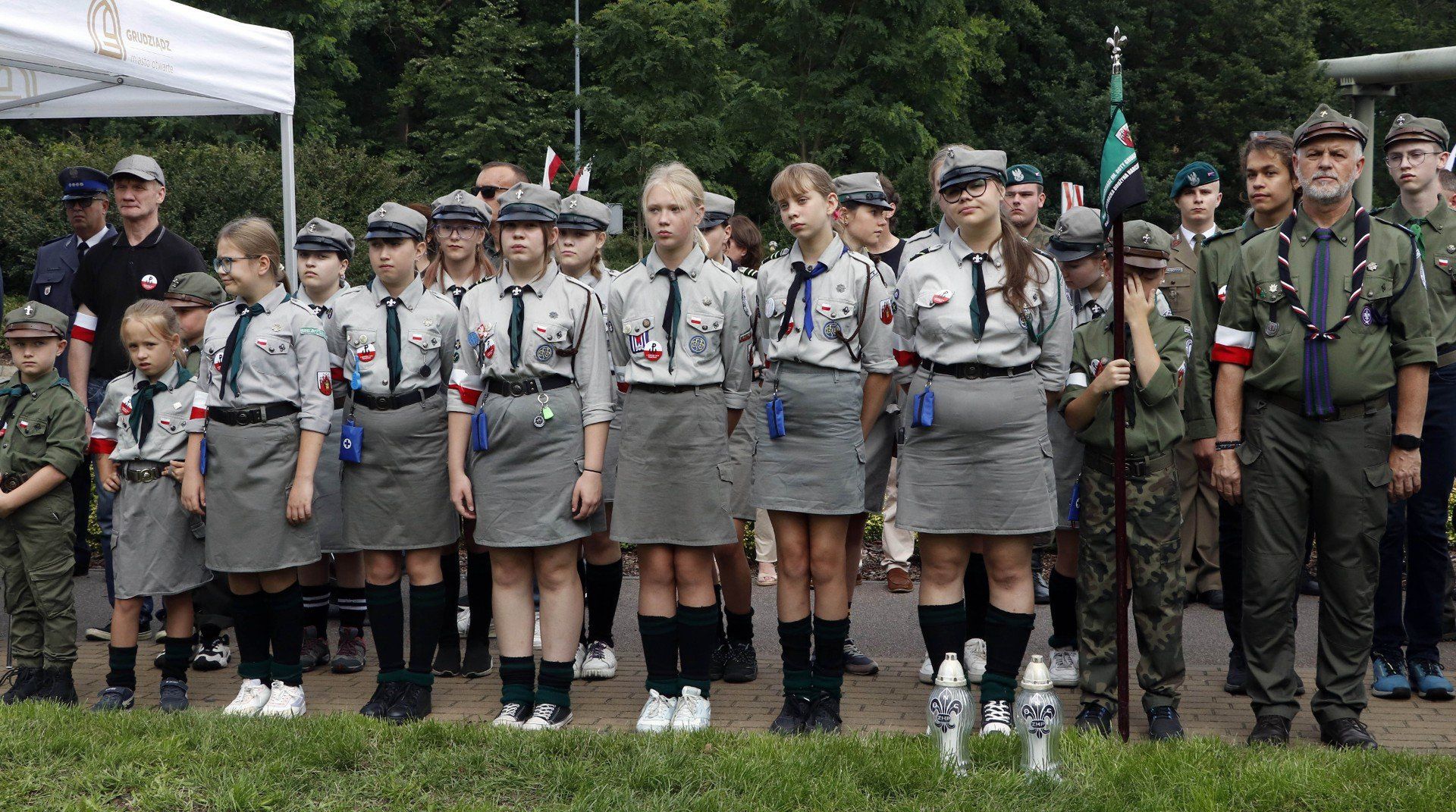 81. rocznica Powstania Warszawskiego uroczystości w Grudziądzu