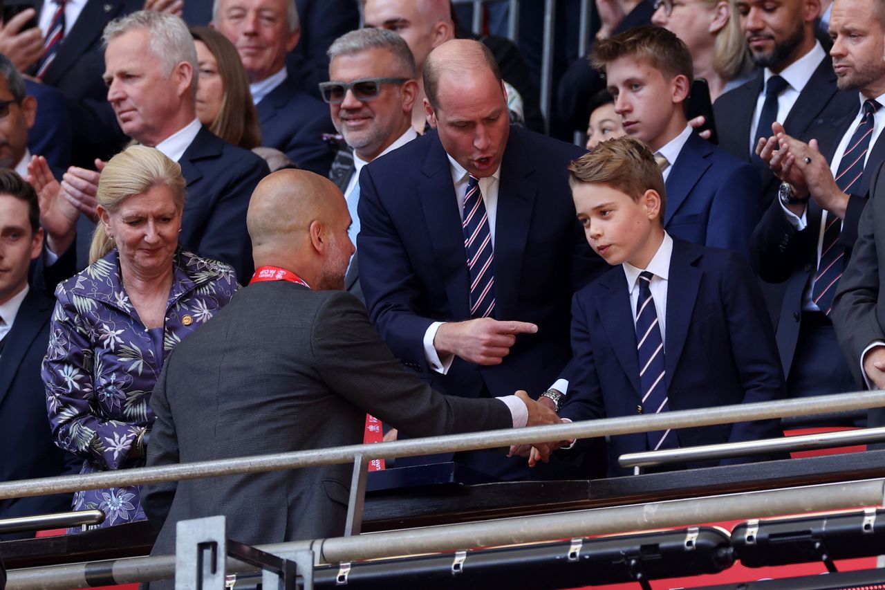 Prince William took Prince George to the match