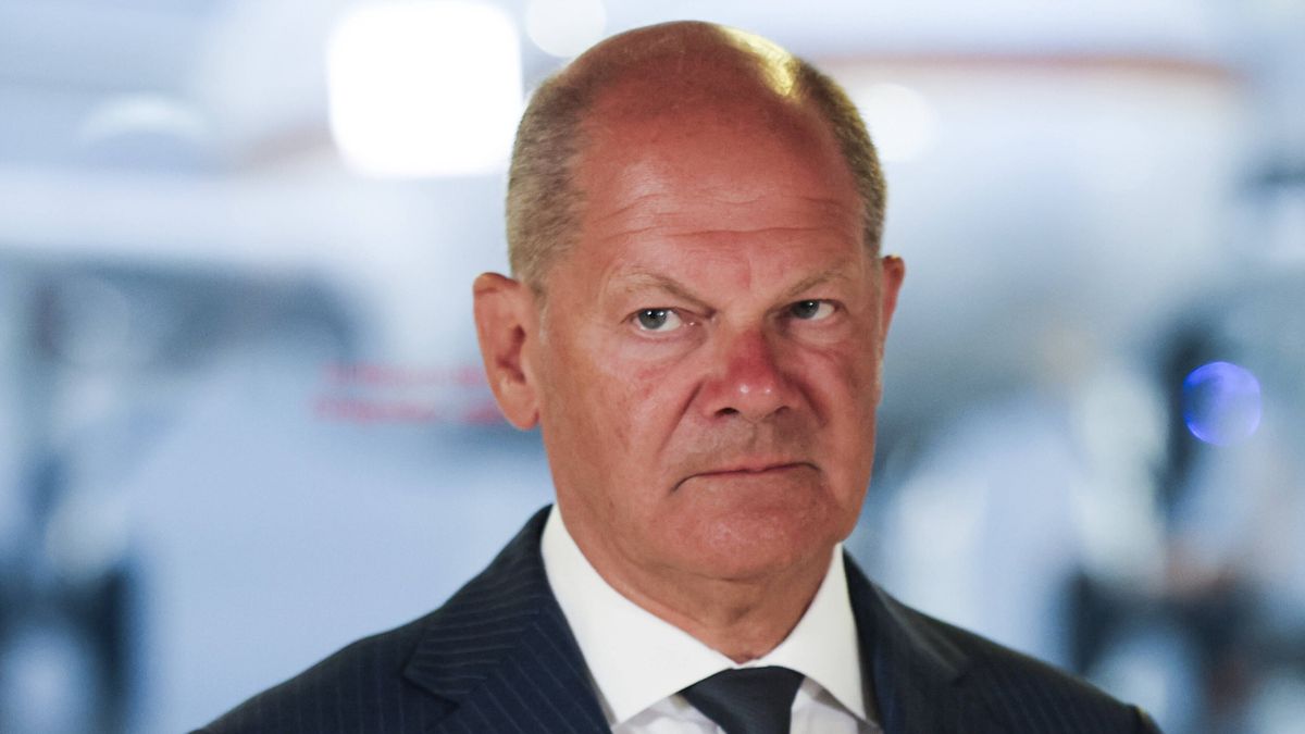 Prisoner exchange with Russia01 August 2024, North Rhine-Westphalia, Cologne: German Chancellor Olaf Scholz delivers a press statement at the Cologne/Bonn international airport, after German political prisoners have been released in one of the biggest prisoner swaps between Russia and the West. Photo: Christoph Reichwein/dpa-Pool/dpa Dostawca: PAP/DPA.Christoph Reichwein