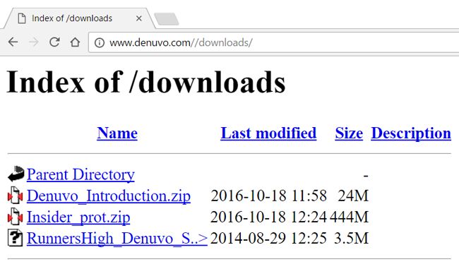 Co takiego znaleziono na serwerze Denuvo.com?