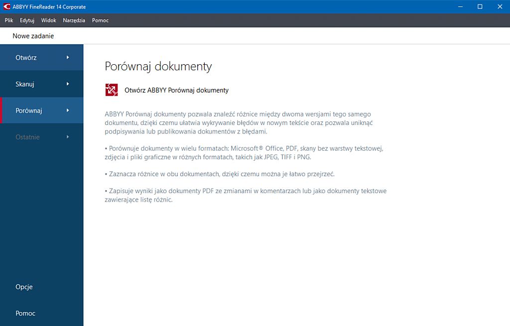 Jedną z nowości jest porównywarka dokumentów
