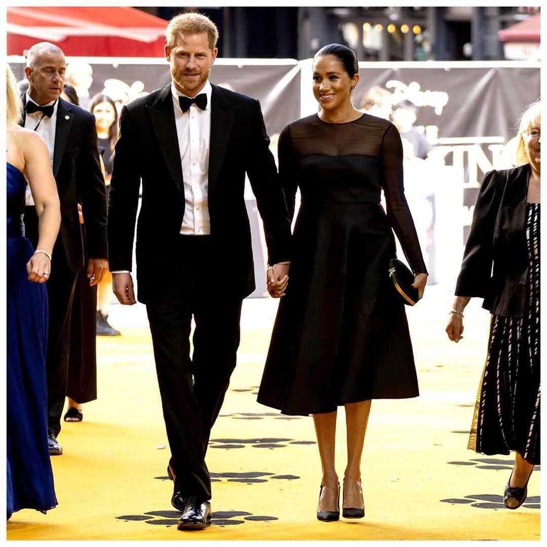 Książę Harry i Meghan Markle - premiera filmu "Król Lew" - Instagram