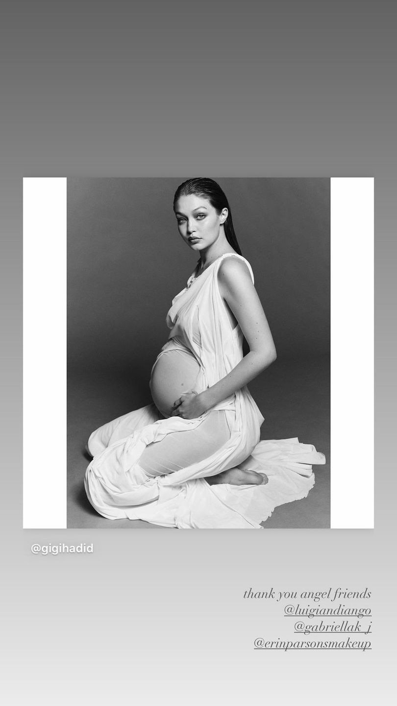 Gigi Hadid - sesja ciążowa