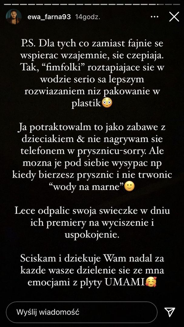 Ewa Farna odpowiedziała na zarzuty fanów 