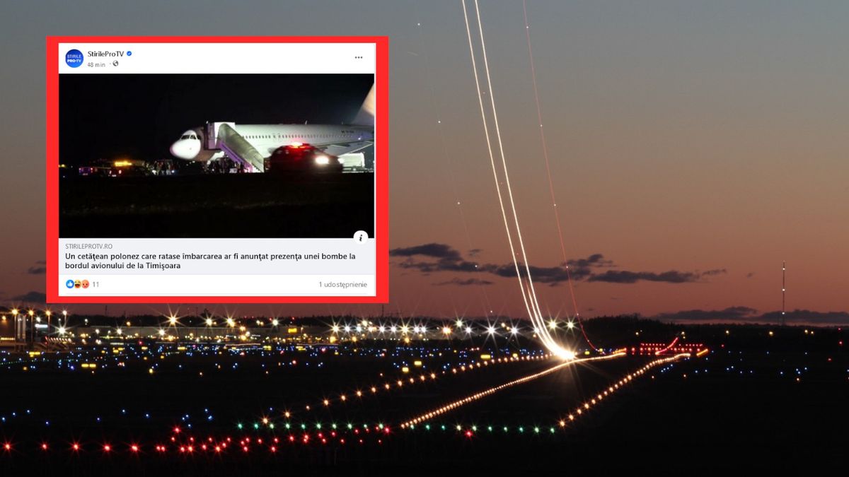 Awaryjne lądowanie samolotu